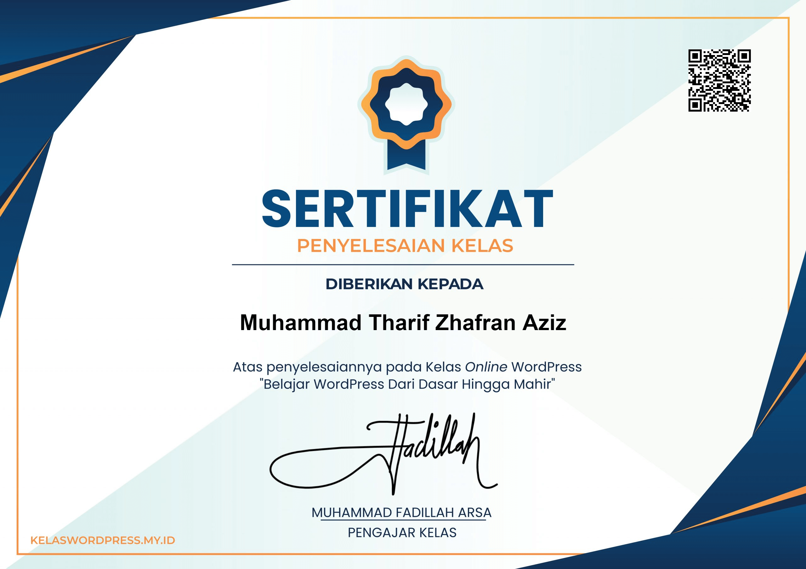 sertifikat-thorif-zhafran-kelas-wordpress