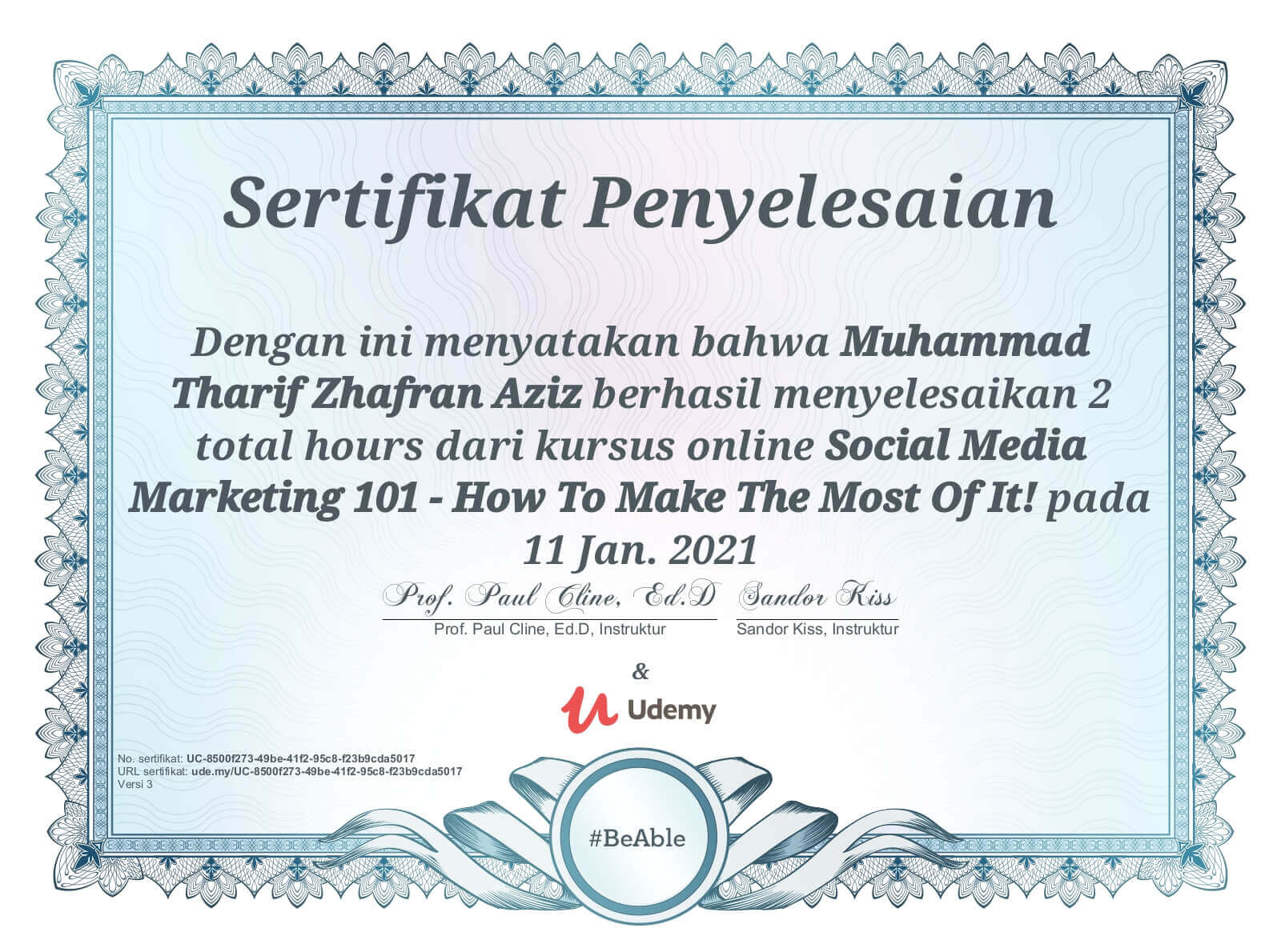 sertifikat-thorif-zhafran-social-media-marketing